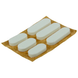 Butée d'insonorisation en mousse adhésive blanche 24 pièces