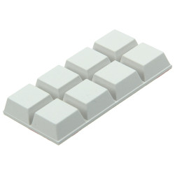 Butée carrée adhésive blanche 8 pièces – Protection sol | SAM