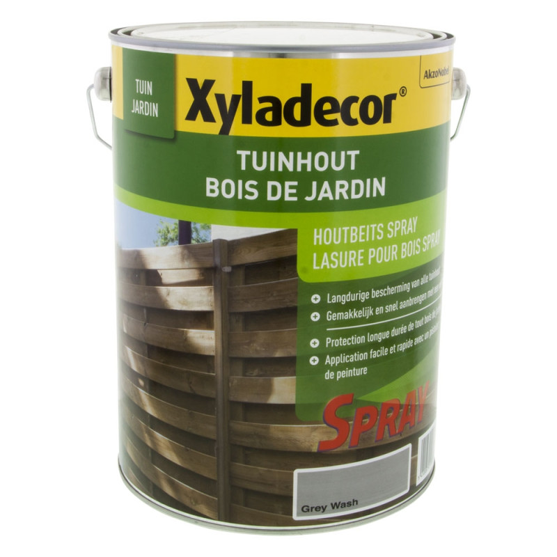 Lasure bois de jardin Spray grise 5 L XYLADECOR