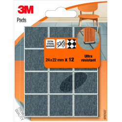 Patin feutre 24x22mm – Ultra résistant | 3M