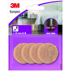 Patin Rond Antidérapant Caoutchouc 4 Pcs – Stabilité | 3M

