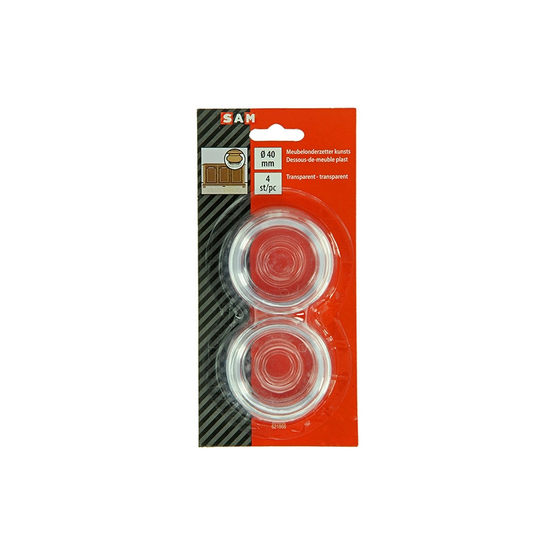 Embout enveloppant transparent 4 pièces – Protège vos sols | SAM Embout enveloppant transparent 4 pièces – Protège vos sols | SAM
