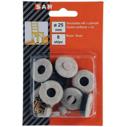 Feutre renforcé à visser 8 pièces – Protège vos sols | SAM