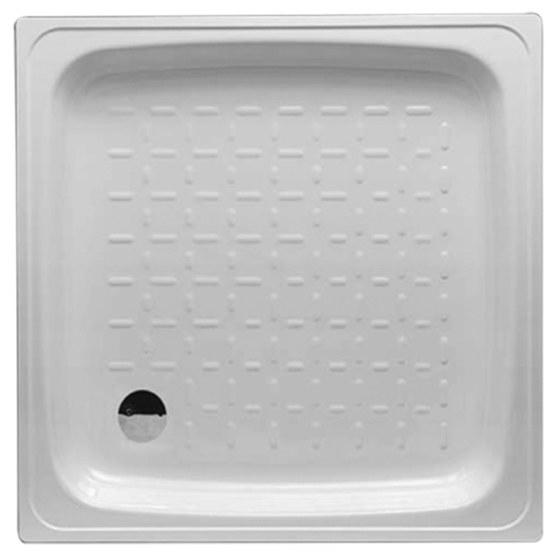 Receveur de douche en tôle 80 x 80 x 15 cm VAN MARCKE GO