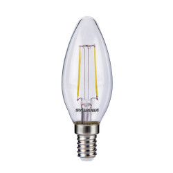 Ampoule flamme Rétro E14 LED blanc chaud 250 lm 2 W SYLVANIA