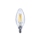Ampoule flamme E14 rétro 4 filaments LED 4 W Blanc chaud SYLVANIA
