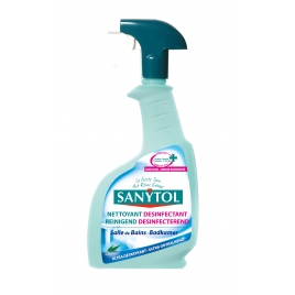 Spray désinfectant et détartrant salle de bain 0,5 L SANYTOL