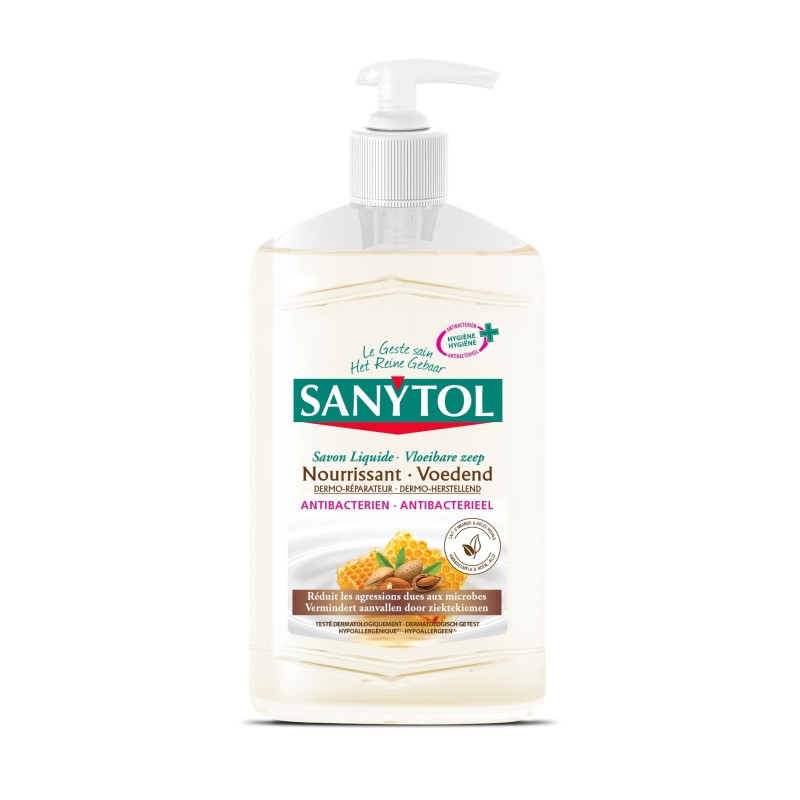 Savon antibactérien nourrissant et réparateur 0,25 L SANYTOL