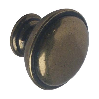 Bouton bronze en zamac Ø 30 mm