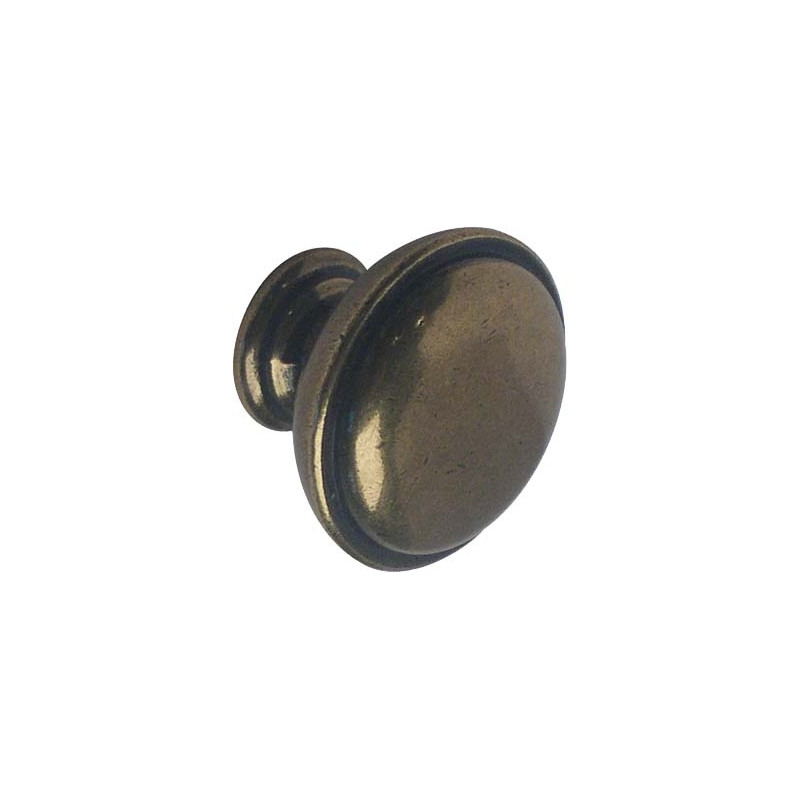 Bouton bronze en zamac Ø 30 mm