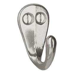 Crochet à visser en aluminium 4 cm