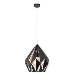 Suspension Carlton Noire Cuivrée – Éclairage Élégant | EGLO