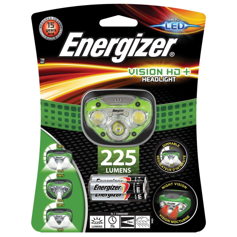 Lampe de poche Vision HD+ Headlight ENERGIZER