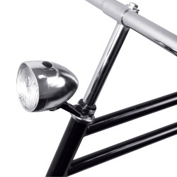 Feu avant vélo chromé 3 LED – Éclairez vos sorties | DRESCO