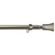 Kit tringlerie en métal Ø 19 - 16 mm extensible avec embout Atlanta nickel brossé 1,2 à 2,1 m MOBOIS