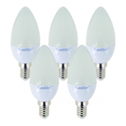 Ampoule LED classique E14 6 W 5 pièces XANLITE