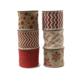 Ruban tissu rouge 2,7m DECORIS – Déco festive | DECORIS