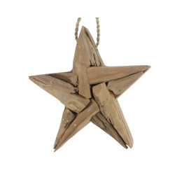 Étoile en bois à suspendre DECORIS – Déco Noël | DECORIS


