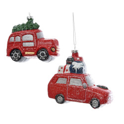 Voiture pailletée à suspendre DECORIS – Déco festive | DECORIS

