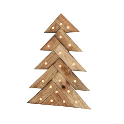 Sapin de Noël LED Bois DECORIS – Ambiance Magique