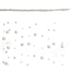 Rideau Boules Neige Intérieur 0,9x2m – Magie Hivernale

