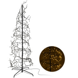 Arbre de Noël Spirale Lumineux 150cm – Ambiance Magique
