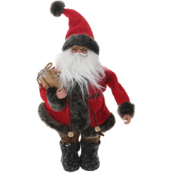Statuette Père Noël Manteau – Déco Festive