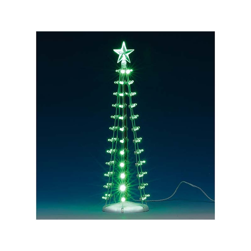 Figurine Arbre Noël Lumineux Vert LEMAX – Ambiance Magique

