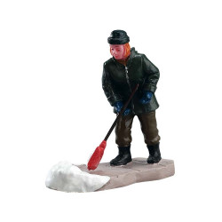 Figurine LEMAX Nettoyer le Chemin – Décoration Noël

