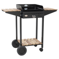 Chariot Plancha Forge Adour Bois/Acier – Pratique | FORGE ADOUR