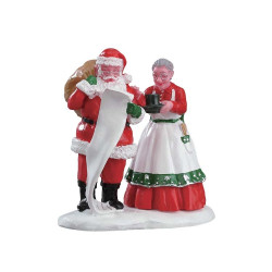 Figurine Père Noël et Mère Noël LEMAX – Déco Magique