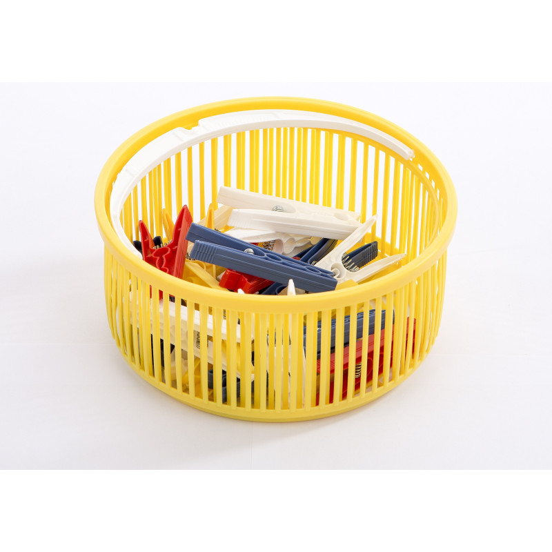 Panier avec pinces à linge 25 pièces