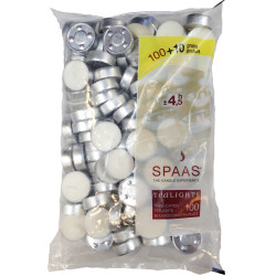 Bougie chauffe-plats 110 pièces SPAAS – Chaleur longue durée | SPAAS