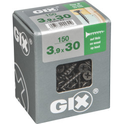 Vis bois 3,9x30mm 150pcs GIX – Fixation Solide | GIX