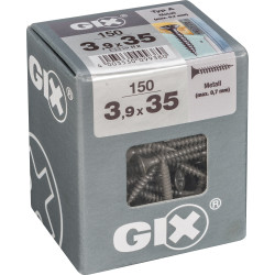 Vis pour métal 3,9 x 35 mm — 150 pièces — Fixation robuste | GIX