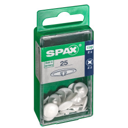 Cache-vis SPAX Z2 blanc – Lot de 25 pièces | SPAX