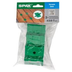 Espaceur de terrasse 3 pièces SPAX – Installation facile | SPAX