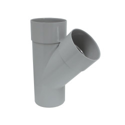 Té récupération eau pluie 45° gris Ø 50 mm – Évacuation facile | SCALA
