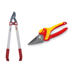 Pack élagueur perroquet 63 cm et sécateur perroquet WOLF-GARTEN