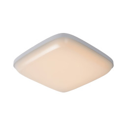 Plafonnier LED pour salle de bains Tisis 28 x 28 cm IP54 24 W LUCIDE