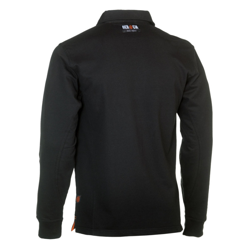 Polo manches longues Troja noir M HEROCK – Confort | HEROCK Polo manches longues Troja noir M HEROCK – Confort | HEROCK