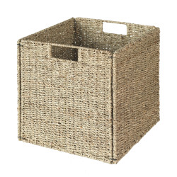 Panier Tanzanie en jonc de mer 32 x 30 x 32 cm CASIBEL