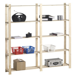 Étagère Woody Rack 30 – Rangement Bois 175x175x30cm | PRACTO HOME