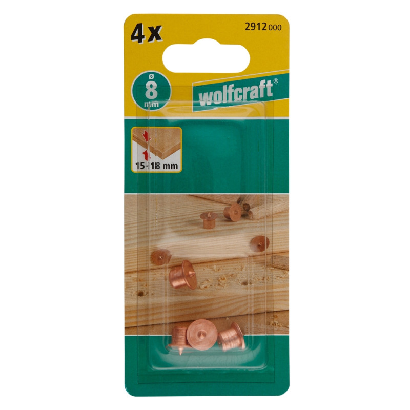 Set de 4 centreurs pour chevilles WOLFCRAFT Set de 4 centreurs pour chevilles WOLFCRAFT