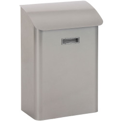Boîte aux lettres Leeds Argentée – Acier Laqué Durable | PRACTO GARDEN