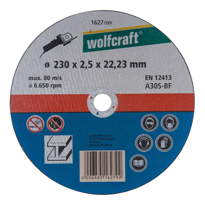 Disque à tronçonner le métal WOLFCRAFT