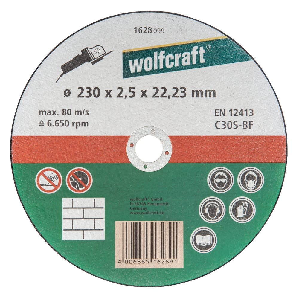 Lapierre Wolfcraft  Disque à tronçonner la pierre ø230x2,5x22,2mm 1629099 