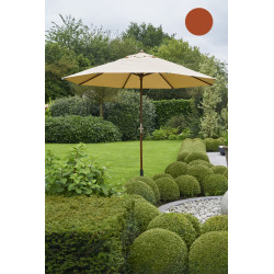 Parasol droit terra avec manivelle Ø 300 cm