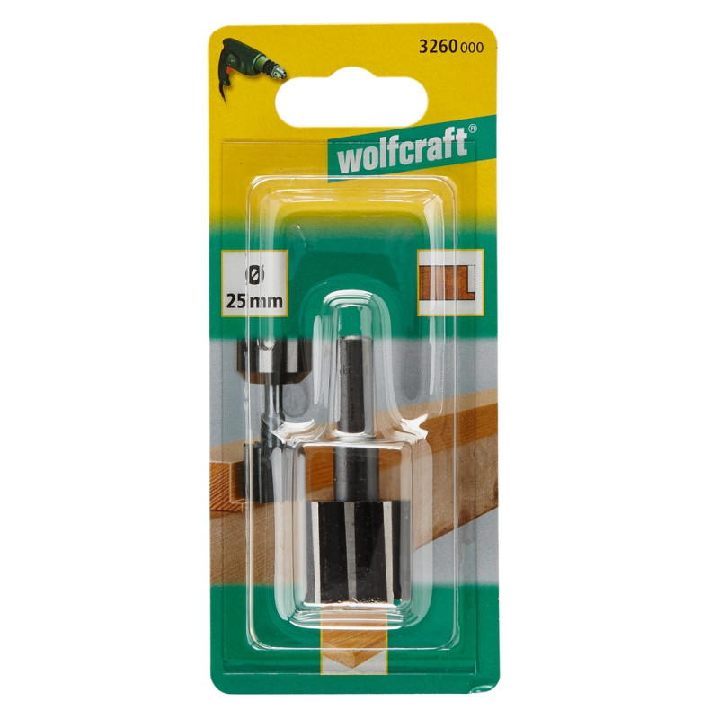 Fraise à feuillure Ø 25 mm WOLFCRAFT