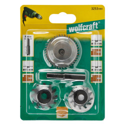 Fraises à fente 4 pièces WOLFCRAFT